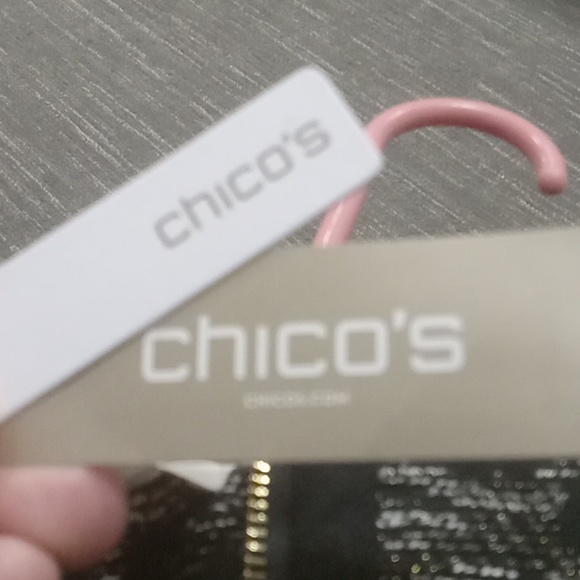 Chico's black and white zip up - Picture 4 of 4